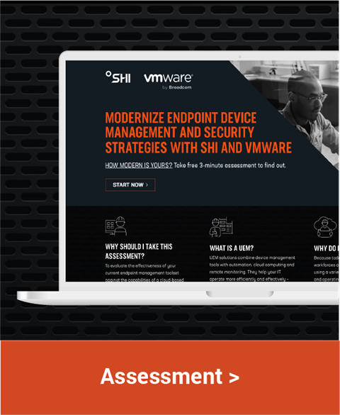An image of the SHI/VMware assessment site
