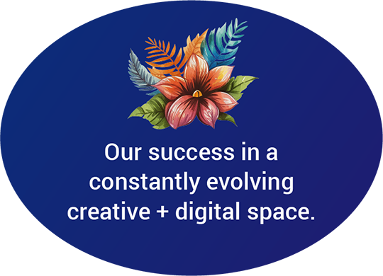 Our success in a constantly evolving creative + digital space.