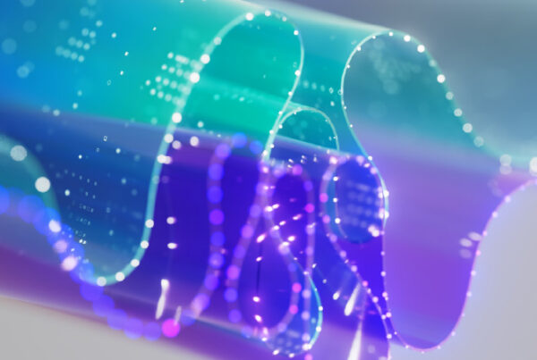 Creative as a Service Thumbnail - blue electronic waves