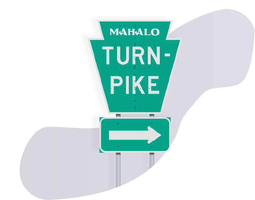 Turnpike sign